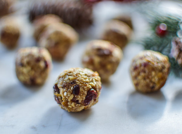 Cranberry and Cashew Christmas Protein Balls