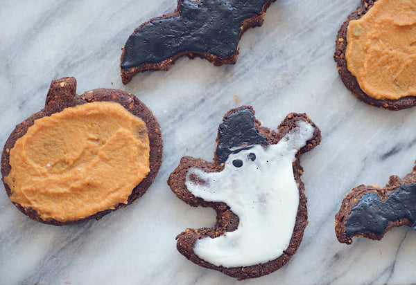 Halloween Chocolate PB Cookies