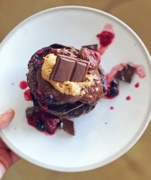 Chocolate Vegan Pancakes