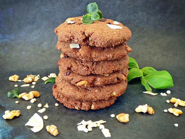 Chunky Chocolate and Coconut Protein Cookies