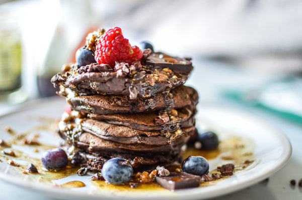 Chocolate Hazelnut Pancake Stack (Vegan)