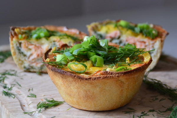 Smoked Salmon Quiches