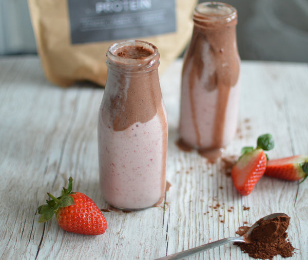 Valentine's Day Strawberry Chocolate Shake
