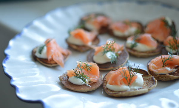 Salmon & Creme Fraiche Blinis