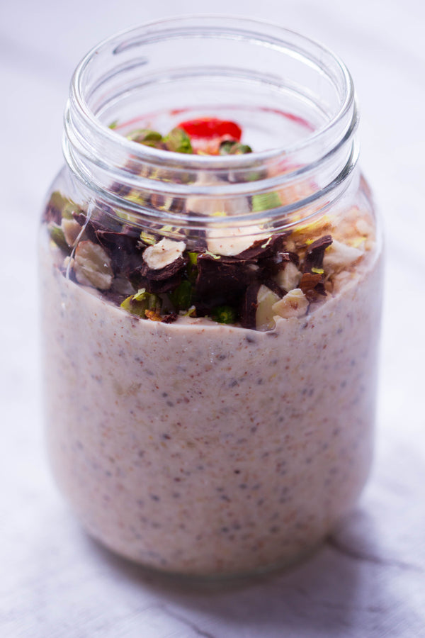 Lemon and Strawberry Bircher Muesli