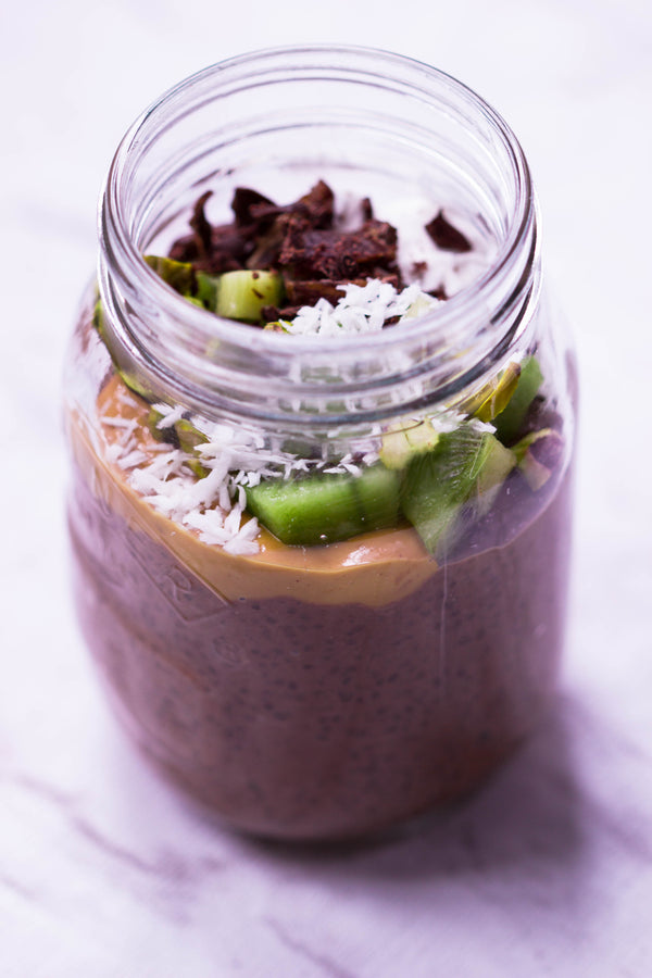 Chocolate and Pistachio Chia Pudding