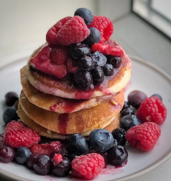 Very Berry Protein Pancakes