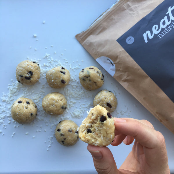 Salted Caramel & Chocolate Chip Protein Balls