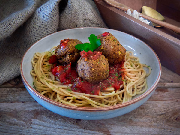 Vegan Protein Mediterranean Meatballs