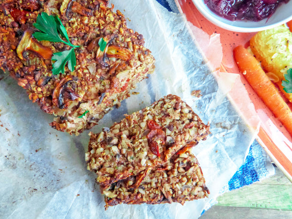 Sun-Dried Tomato & Mushroom Vegan Protein Nut Roast