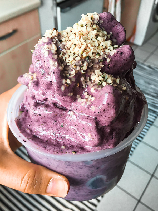 Blueberry Soft Serve